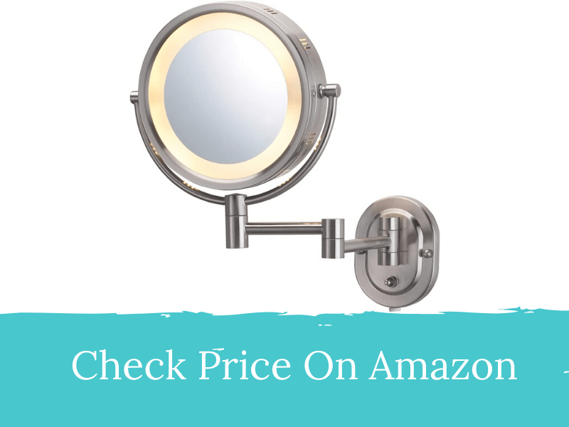 Jerdon HL65N Wall Mount Makeup Mirror