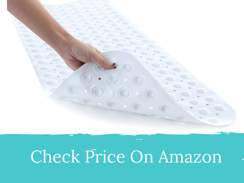 SlipX Solutions White Extra Long Bath Mat